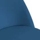 Silla de terciopelo y estructura metálica en distintos acabados - Penna Viadurini