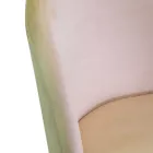 Silla de terciopelo y estructura metálica en distintos acabados - Penna Viadurini