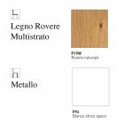 Silla Living Design de metal y madera multicapa Made in Italy - Go Viadurini