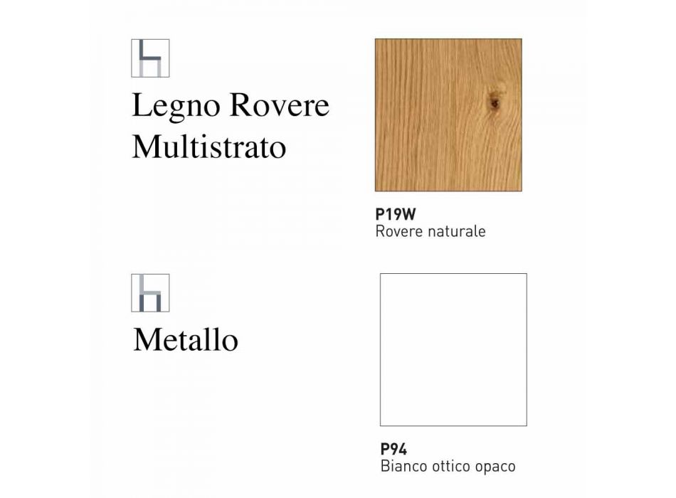 Silla Living Design de metal y madera multicapa Made in Italy - Go Viadurini