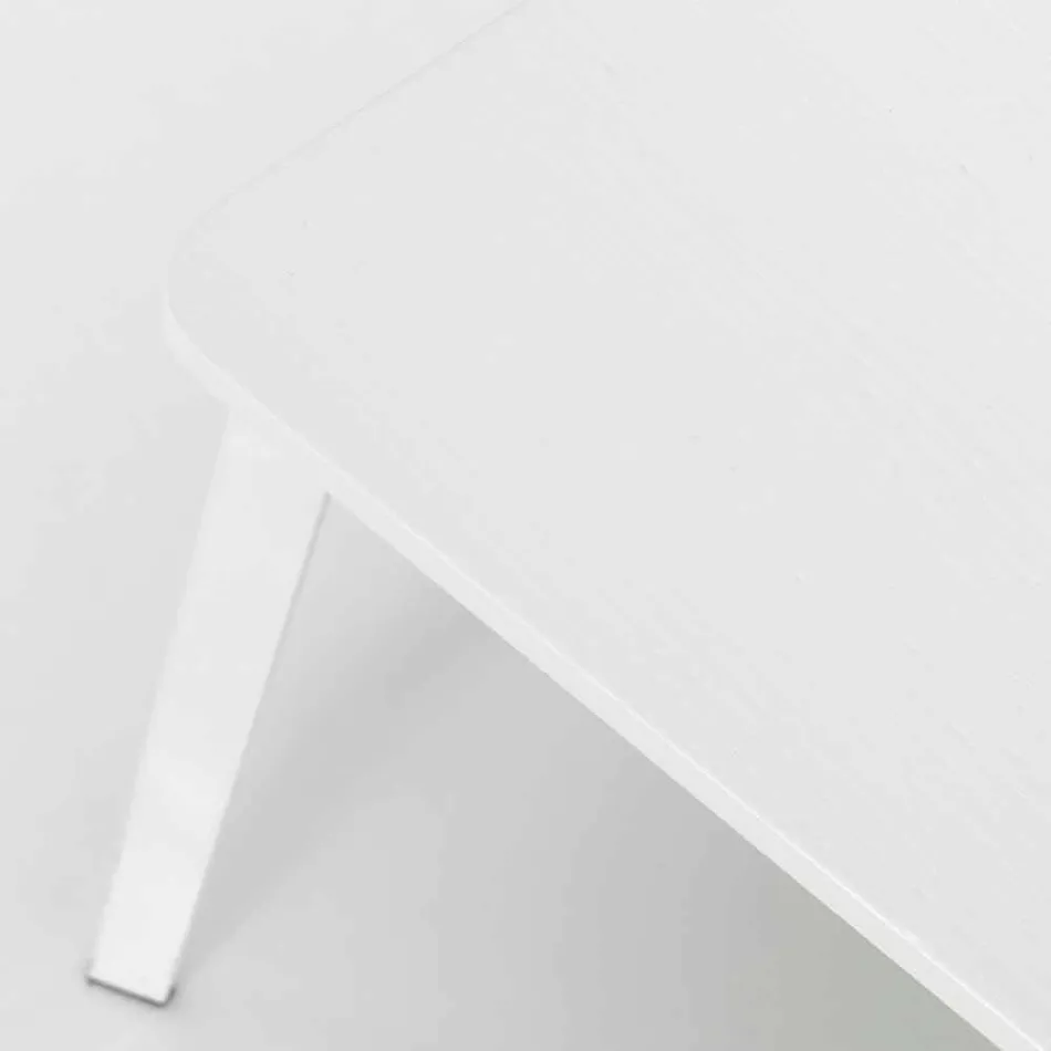 Silla de diseño moderno en madera y metal, elmas, 4 piezas Viadurini