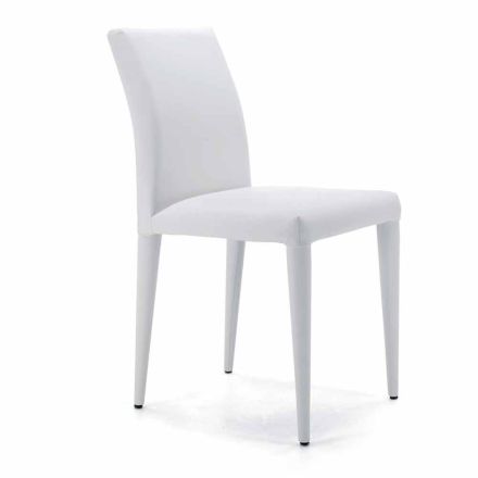 Silla de salón totalmente tapizada Made in Italy - Marziana Viadurini