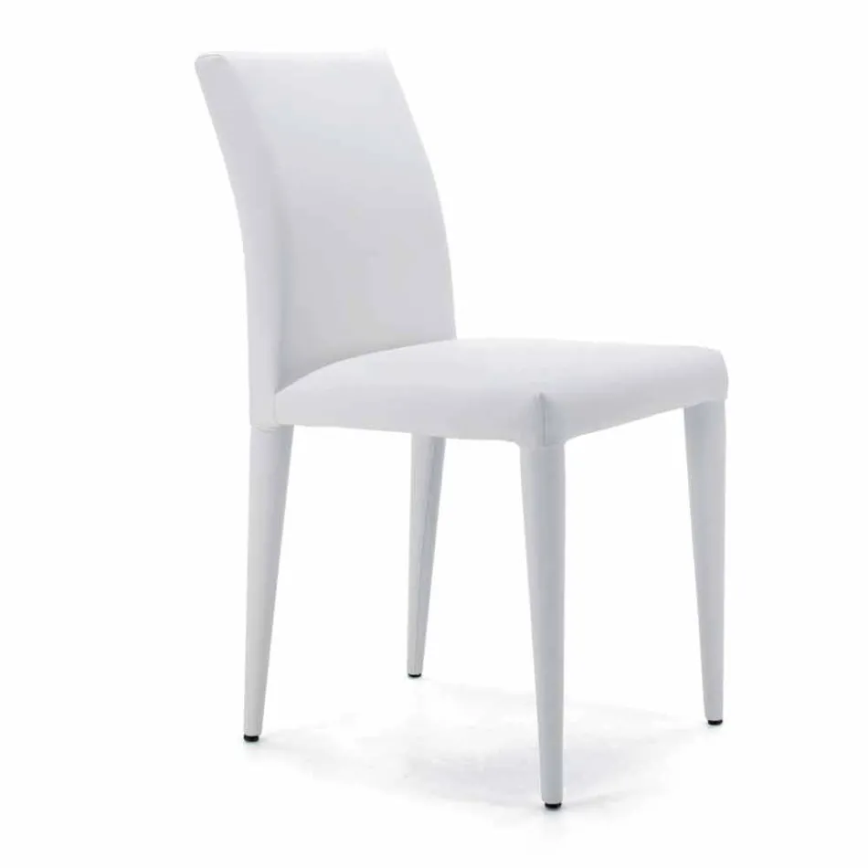 Silla de salón totalmente tapizada Made in Italy - Marziana Viadurini