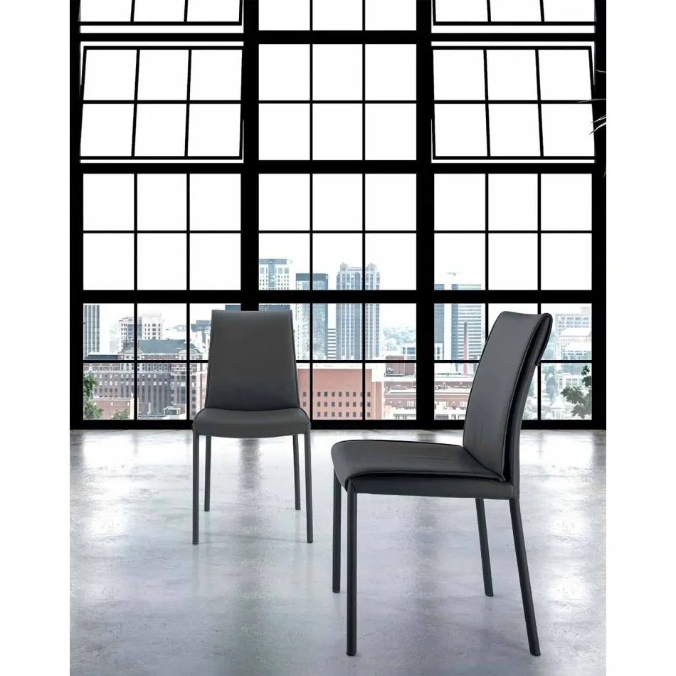 Silla de salón moderna acolchada y tapizada Made in Italy – Monnalisa Viadurini