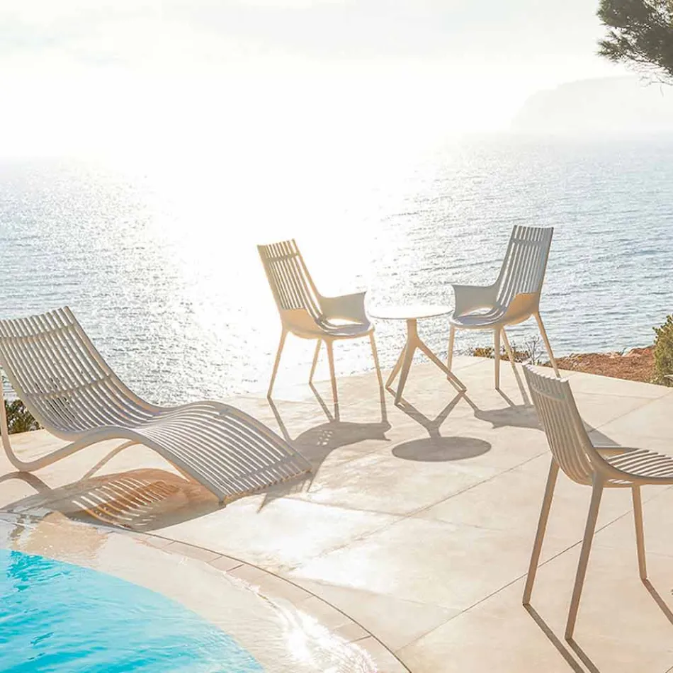 Sillón con reposabrazos para exterior en plástico 4 piezas - Ibiza by Vondom Viadurini