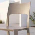 Silla moderna apilable de polipropileno para uso interior y exterior - Vermeer Viadurini