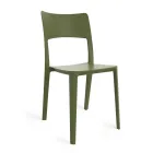 Silla moderna apilable de polipropileno para uso interior y exterior - Vermeer Viadurini