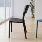 Silla moderna apilable de polipropileno para uso interior y exterior - Vermeer Viadurini