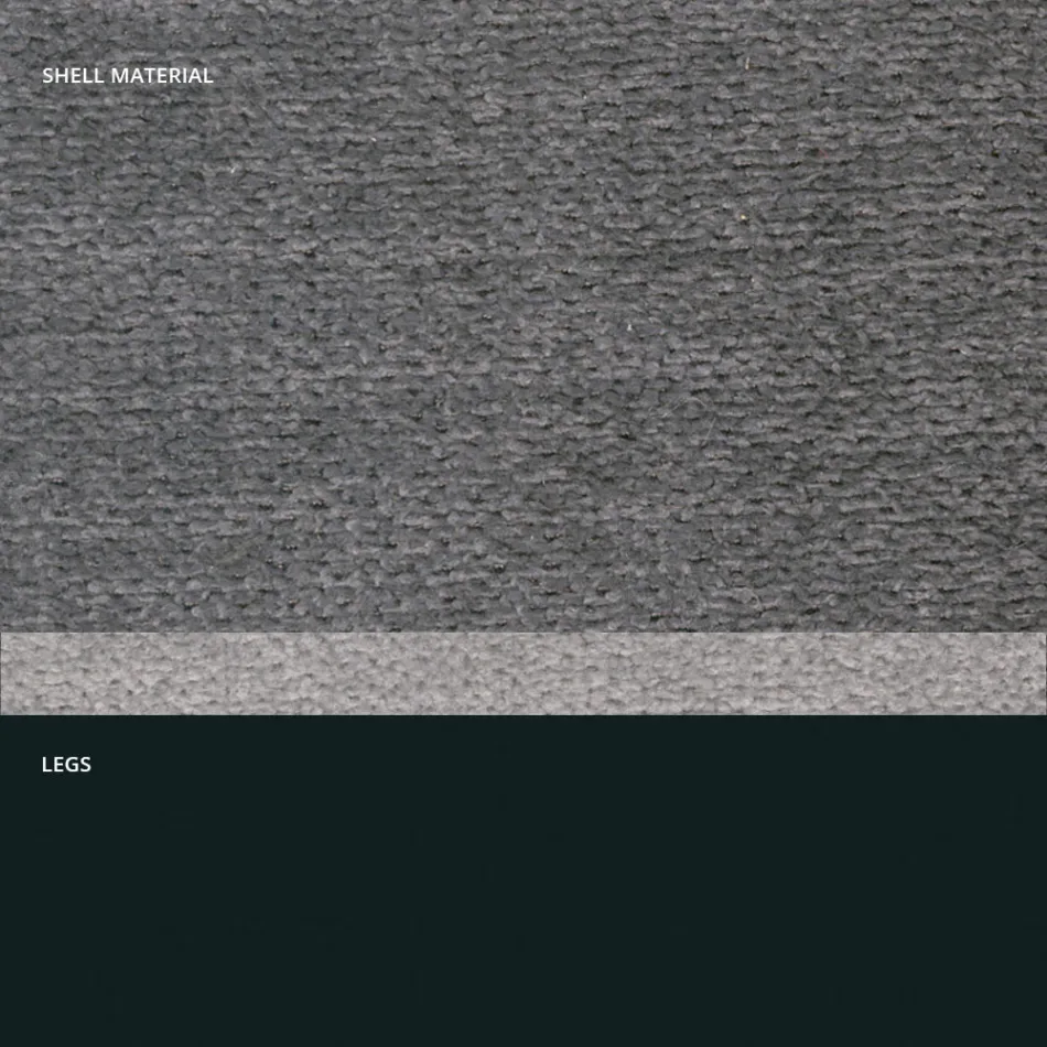 Silla moderna de tela y patas triangulares fabricada en Italia, Oriella Viadurini