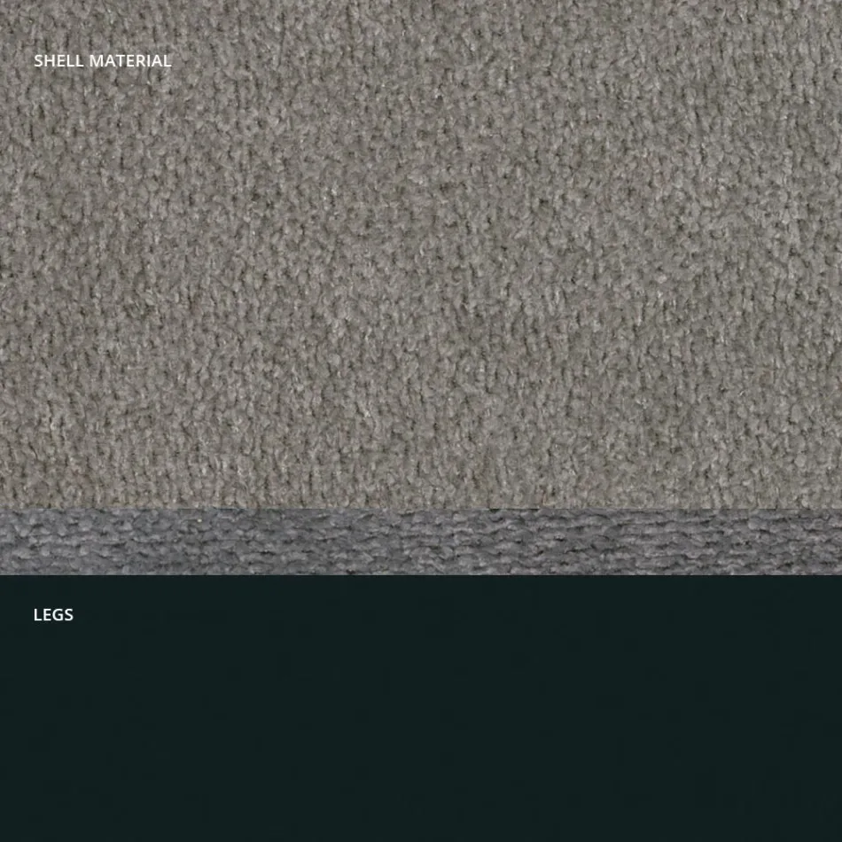 Silla moderna de tela y patas triangulares fabricada en Italia, Oriella Viadurini