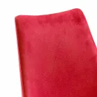 Silla moderna para comedor en rojo Tecnofibra Almira Viadurini