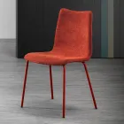 Silla Monocasco en Tela de Diferentes Acabados Made in Italy - Morgana Viadurini