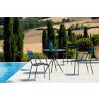 Silla para exteriores apilable con revestimiento en polvo Made in Italy, 4 piezas - Amina Viadurini