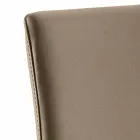 Silla de comedor con diseño de imitación de cuero Abbie, fabricada en Italia Viadurini