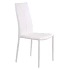 Silla de comedor apilable de cuero sintético de 4 piezas - Siberia Viadurini