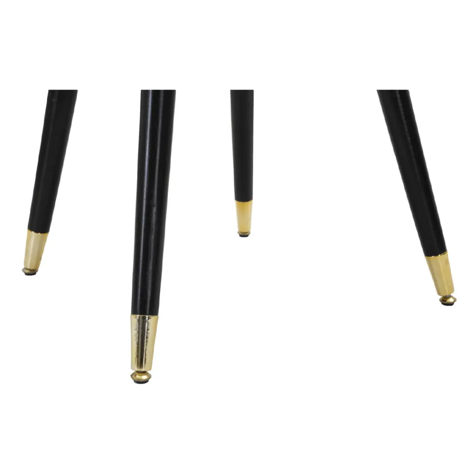 Silla de comedor en madera con asiento tapizado en tela - Latina Viadurini