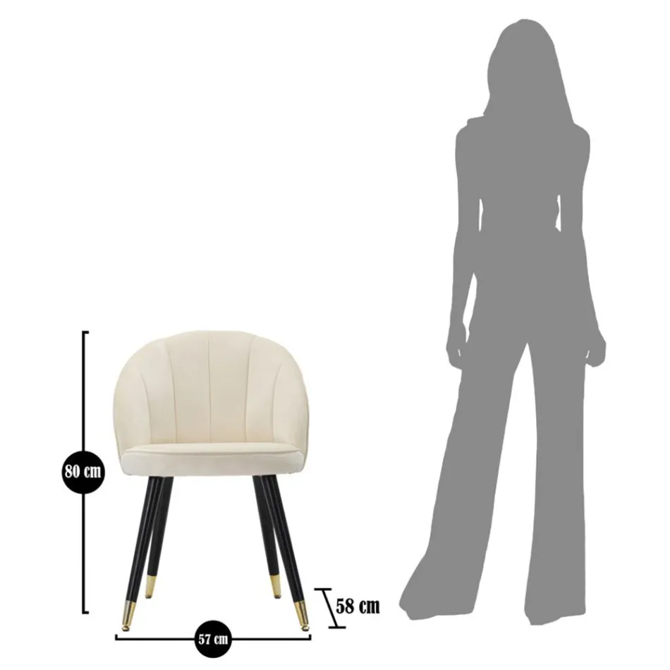 Silla de comedor en madera con asiento tapizado en tela - Latina Viadurini