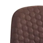 Silla de comedor en microfibra y metal negro mate 4 piezas - Jake Viadurini