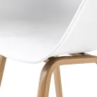 Silla de comedor en polipropileno y metal 4 piezas - Severina Viadurini