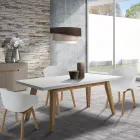 Silla de comedor en polipropileno y metal 4 piezas - Severina Viadurini