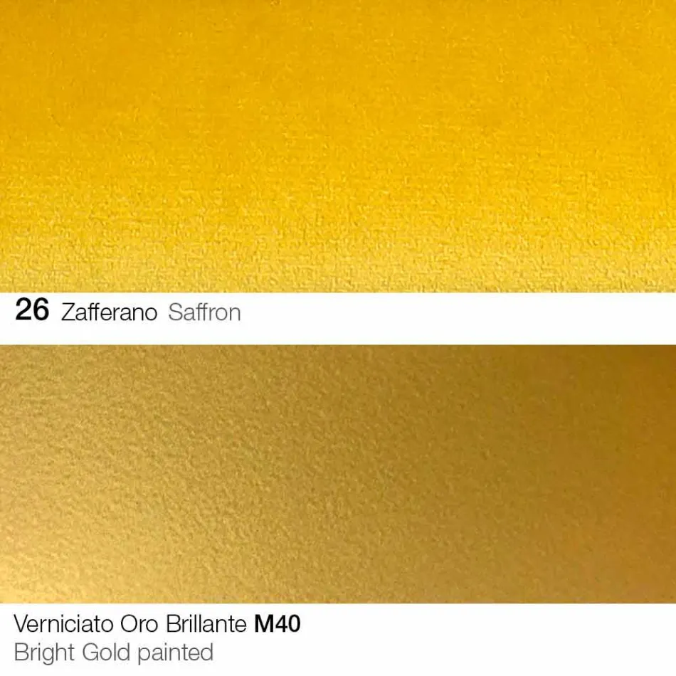 Silla de comedor de tela con patas doradas Made in Italy - Marchesi Viadurini