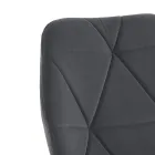 Silla de Comedor en Tela y Metal Dorado 4 Piezas - Smeralda Viadurini