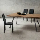 Silla de Comedor Tapizada en Ecopiel Made in Italy, 2 Piezas - Belga Viadurini