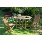 Silla de jardín plegable en teca natural - Yggdrasil Viadurini