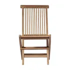 Silla de jardín plegable de teca - Brillante Viadurini