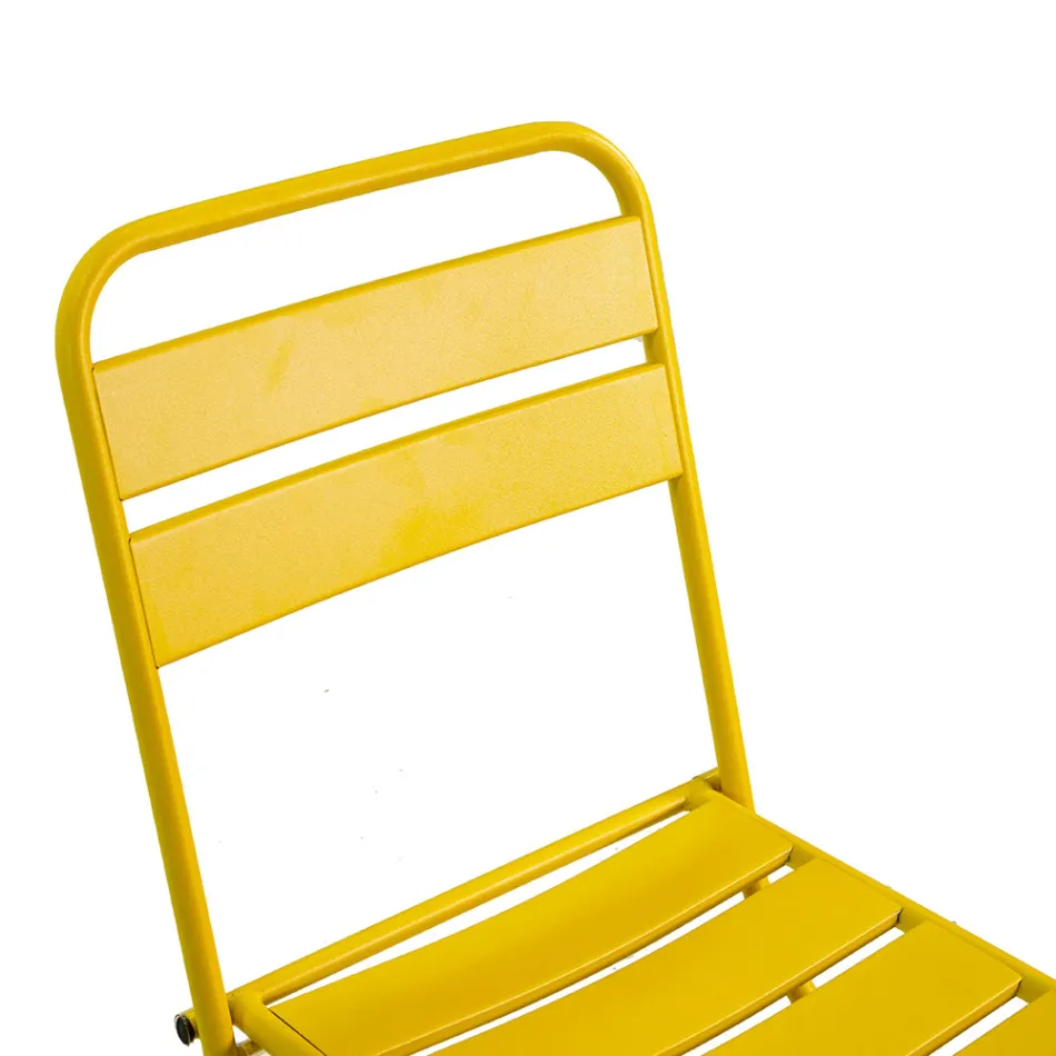 Silla de jardín plegable totalmente de metal - Cinta Viadurini