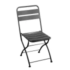 Silla de jardín plegable totalmente de metal - Cinta Viadurini
