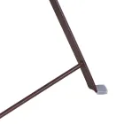 Silla plegable de metal con asiento y respaldo de madera de acacia - Estate Viadurini