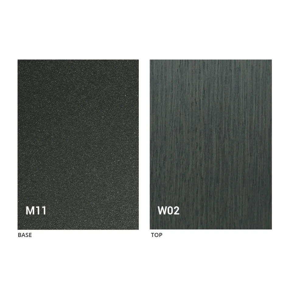 Silla plegable en metal y madera de roble 2 piezas Made in Italy - Roberta Viadurini