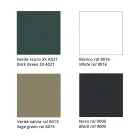 Silla de tela fina con base de metal Made in Italy, 2 piezas - Molde Viadurini