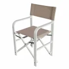 Silla de director plegable en lienzo Made in Italy, 2 piezas - Susy Viadurini