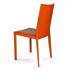 Silla de comedor de diseño moderno, H88,5cm, África, hecho en Italia Viadurini
