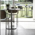 Silla de Comedor en Madera y Metal Made in Italy 2 Piezas - Saffia Viadurini