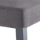 Silla de comedor en microfibra y madera Made in Italy 2 piezas - Simonella Viadurini