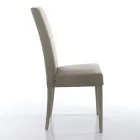 Silla de comedor en microfibra y madera Made in Italy 2 piezas - Simonella Viadurini