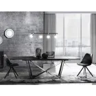 Silla de Comedor en Piel Sintética y Polipropileno 4 Piezas - Shakira Viadurini