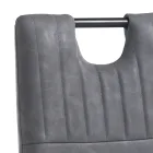 Silla de comedor en cuero sintético envejecido 4 piezas - Cassandra Viadurini