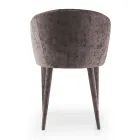 Silla de Comedor Tapizada en Tela Made in Italy 4 Piezas - Tagata Viadurini