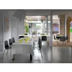 Silla de comedor de metal y polipropileno Made in Italy, 4 piezas - Carlita Viadurini