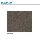 Silla de salón de metal y asiento de microfibra Made in Italy, 2 piezas - Fabiola Viadurini