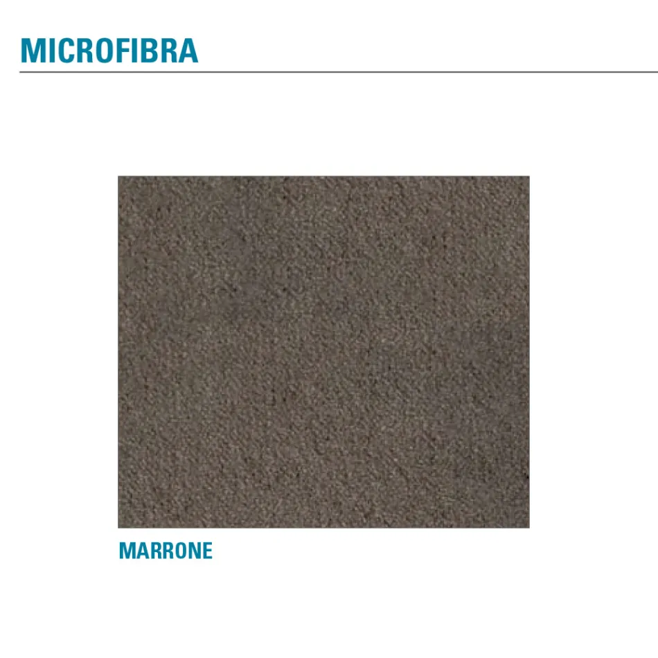 Silla de salón de metal y asiento de microfibra Made in Italy, 2 piezas - Fabiola Viadurini