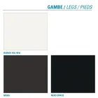 Silla de salón de metal y asiento de microfibra Made in Italy, 2 piezas - Fabiola Viadurini