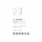 Selene Bloom hecho a mano de vidrio applique en Italia 12x11 H 28 cm Viadurini