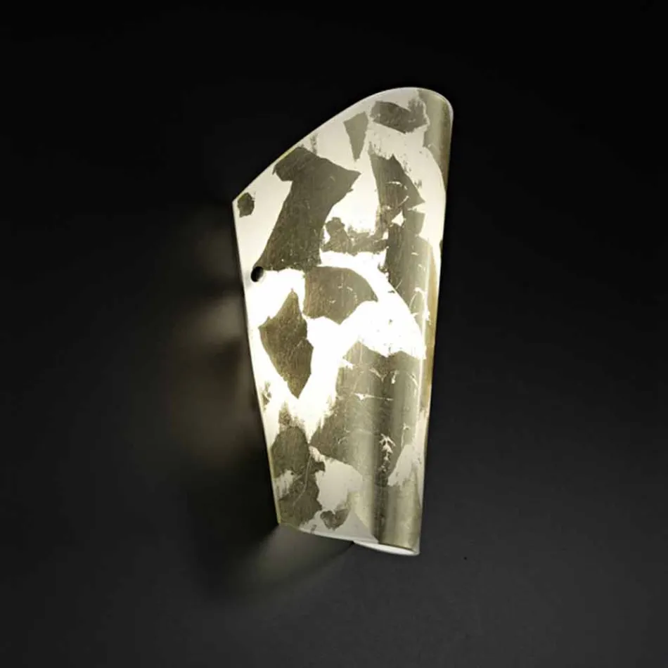 Selene Bloom hechos a mano de cristal apliques en Italia 12x11 H28cm Viadurini