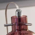 lámpara de mesa Selene Bossa Nova Ø11 H16cm, amatista vidrio soplado Viadurini