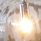 lámpara de mesa Selene Bossa Nova Ø15 H 21cm en ámbar vidrio soplado Viadurini